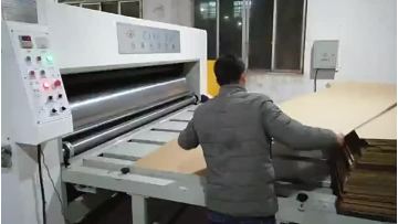 chain feeder two color printer slotter machine