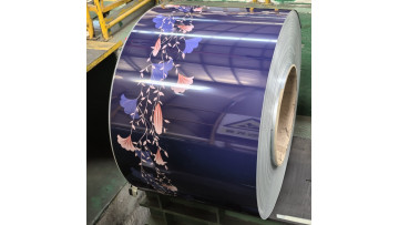 Blue Flower Color Coated Steel VCM for Home Appliance