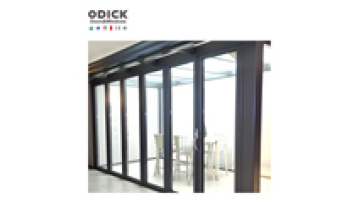 Exterior Accordion Double Glass Door Wholesale Front Residential Entry Doors Aluminium Alloy Bifold Doors Folding Steel Foldable1