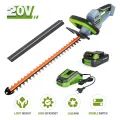 20V Electric Cordless Household Trimmer Hedge Trimmer Quick Charge Rechargeable Electric Trimmer Pruning Saw with Blade