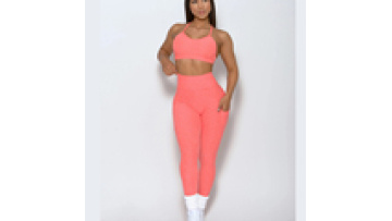 Moisture Wicking Yoga Pants for Women - Seamless Knitted Buttocks Showing Leggings for Sports Fitness1