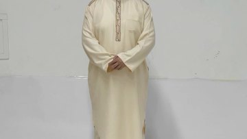 Latest Burqa Designs Two Pieces Muslimah Cotton Loose Dress Turkey Caftan Dress men Abaya1