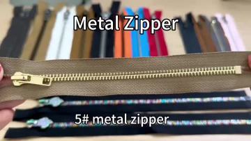 Nylon metal zipper long chain