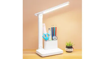 Modern Rechargeable Foldable Table Lamp with Pen Holder1