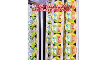 Metal Badge Adhesive Dispensing