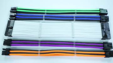 ATX Cable Power Supply Adaptor Connector cable  with Cable Comb 6 Pieces Set 24 Pin 8 Pin 6 Pin.1
