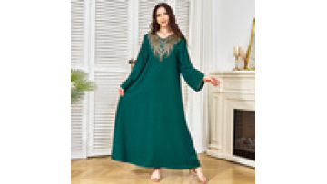 Luxury Beaded Abaya Gowns Turkish Diamond Islamic Clothing Abaya Women Muslim Dress Modest Morocco Dubai Jalabiya Dress1