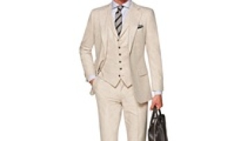 High Quality OEM Men's Beige Single-Breasted Suit Set 3 Pieces with Breathable Wool Fabric Pant Coat Design1