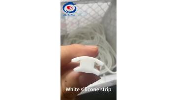 White silicone I-shaped foamed strip