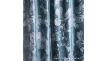 Foil crush velvet fabric