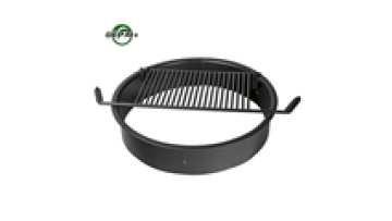 Hot Selling Outdoor Park Camping Steel Fire Rings with Flip up Cooking Grate1