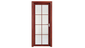 Art Glass Aluminum Double Glazed Bathroom Kitchen Doors Thai Glass Graphic Design Modern Grill Mobile Home Door Waterproof Odick1
