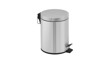 gray pedal trash bin