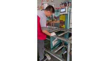 Video footage during the equipment operation