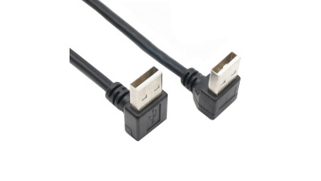 Custom 90 degree Up down right left angle male to male USB 2.0 A cable1