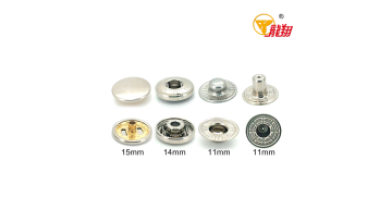 380# Patterned 4‑Part Brass Snap Fastener Set