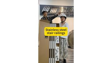 Stainless steel staircase railing