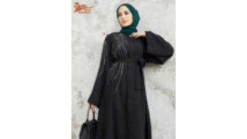 2024 New Abaya Dubai Premium Hijab Abaya Dubai Heavy Industry Beading and Rhinestone Long Skirt Modest Abaya Women Muslim Dress1