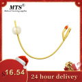 MTS 2way Silicone Coated Latex Foley Catheter medical disposable urinary catheter with Plastic Valve