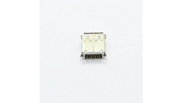 15.1mm Straight DIP Crimp Bend USB A Receptacle