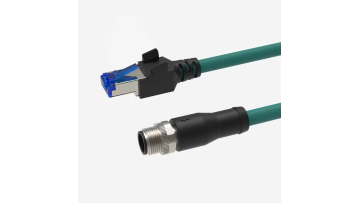M12 to rj45 ethernet cable m12 connector