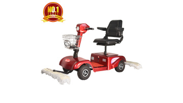 4 wheels Mobility Cleaning mop scooter HT-IN101C electric floor cleaning machine driving dust cart1