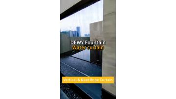 Modern Water Curtain With Sync Lights