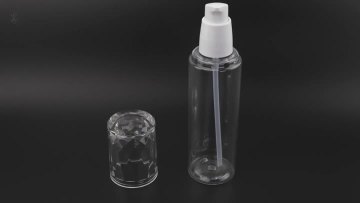 Diamond cap plastic packaging bottle