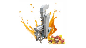 ST-0.5T screw type juice extractor（Apple）