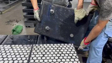 Acid and alkali resistant ceramic composite liner