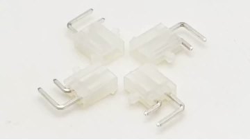 5557 Pin header Connector With Positioning Post Right Angle DIP Solid 1*2P