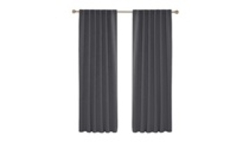 Grey Keep Warm Drapes Sliding Door Curtain Wide Blackout Curtains1