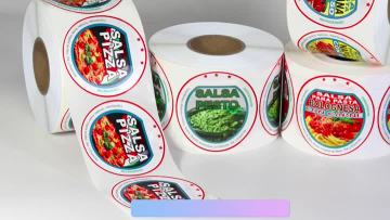 customize printing sticker roll