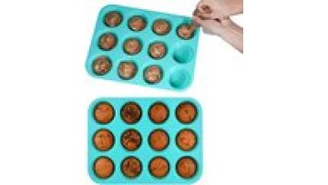 Wholesale Online hot selling Bpa free Silicone Muffin Pan Set Cupcake Pans 12 Cups Silicone Cake Chocolate Baking Molds1