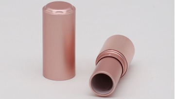 Empty Custom Lipstick Packaging Boxes Rose Gold Aluminum Lipstick Tube Snap On Lipstick Tube1