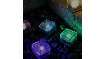 LED IP68 Outdoor Solar Glass Brick Light for Garden Courtyard Pathway Patio Underwater Pool Light1