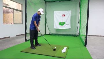 Professional Golf Hitting Mat with Nylon Grass Insert