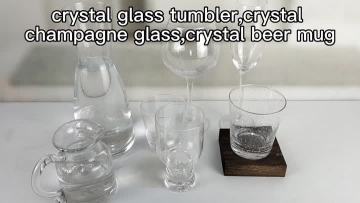Hand Blown Bubble Effect Bedside Glass Carafe