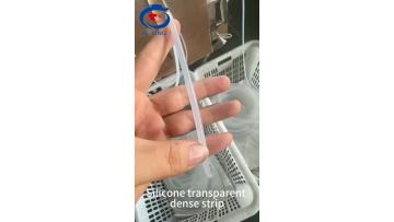 Transparent silicone solid strip