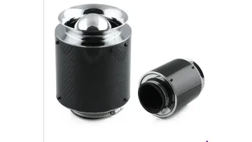 Carbon Fiber Air Filter 76mm Neck Air Intake Pipe Kits1