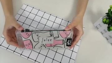 Custom popular drinks series cute canvas pencil case