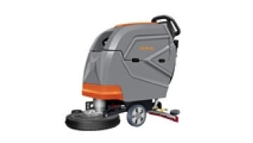 Industrial Electric Walk-Behind Floor Scrubber for Malls, Factories, Airports, and Schools1