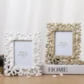 Nordic Style Coral Shell Resin Decorative Photo Frame Creative Set Table Living Room Bedroom Home Craft Decoration Ornaments