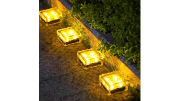 Solar-Powered Crystal Glass LED Lights for Outdoor Spaces1