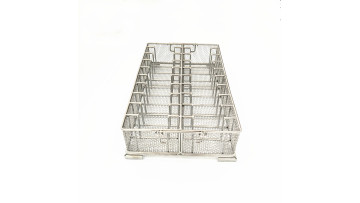 SUS304 medical disinfection basket with handle