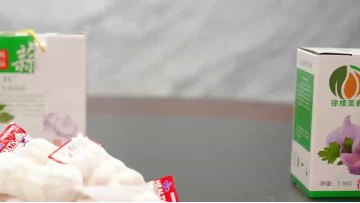 High-quality organic dried white garlic