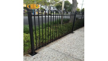 Bow Top Tubular Picket Steel Fence1