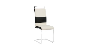 TL-13A09-1 High Back Comfort PU Chair | Dual-Tone Black & White