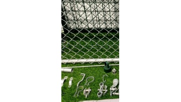 6 Foot Vinyl Coated Galvanized Chain Link Fence Panels Boundary Wall ISO90011