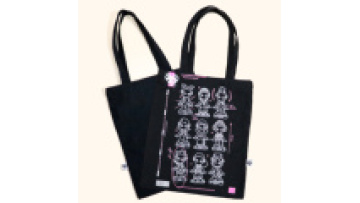Wholesale Custom Printing Cartoon Handheld Shopping Gift Bag Canvas Bags Canvas Tote Bag1